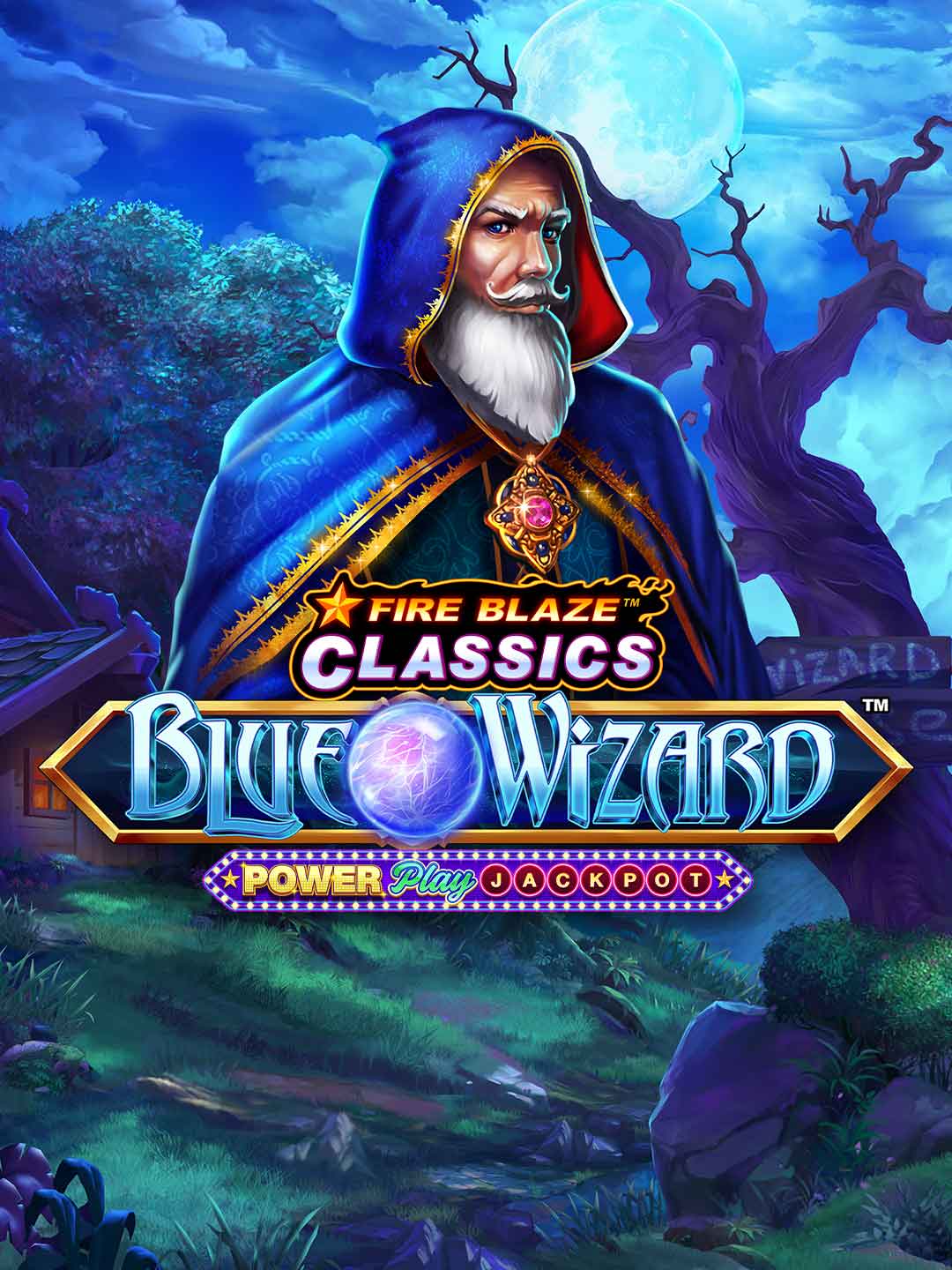 Fire Blaze: Blue Wizard™ PowerPlay Jackpot